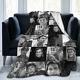 thumbnail image 2 of Blanket Patrick Swayze Soft and Comfortable Warm Fleece Throw Blankets Yoga Blankets Beach Blanket Picnic Blankets Gift for Dorm room office decor Sofa Bed Camping Travel All Season, 2 of 6