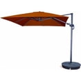 thumbnail image 2 of Santorini II 10-ft Square Cantilever Umbrella in Beige Sunbrella Acrylic with Base, 2 of 11