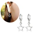 thumbnail image 2 of Trendy Adjustable Star Earrings Five Pointed Star Dangle Earrings Pentagrams Ear Pendants Punk Accessory for Women Girl, 2 of 4