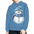 thumbnail image 3 of DISNIMO Christmas Snowman Girls Pullover Hoodies Size 8-10 Hooded Sweatshirt Kids Girl Boy Hoodie Sweatshirts Long Sleeve Treetwear Hoodie Boys Fall Clothing Casual Soft Children Blue, 3 of 7