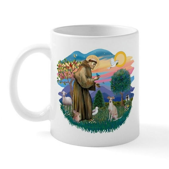 CafePress - St. Fran #2/ Italian Greyhound (#1) Mug - 11 oz Ceramic Mug - Novelty Coffee Tea Cup