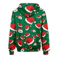 thumbnail image 5 of WXLWZYWL Oversized Hoodie for Women Zip Up Christmas Bell Y2K Fleece Long Sleeve Jacket Coat Xmas Sweatshrits, 5 of 5