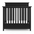thumbnail image 3 of Storkcraft Petal Mini 4-in-1 Convertible Baby Crib with Mattress, Black, 3 of 8