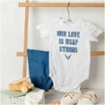 thumbnail image 4 of US Air Force Our Love is USAF Strong Bodysuit Jumper Girls Infant Baby Brisco Brands 18M, 4 of 6