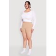 thumbnail image 4 of Womens Plus Size Seamless Solid Boyshort Panty for Comfortable Fit, 4 of 5