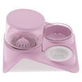 thumbnail image 4 of Dispensador de agua para mascotas y juego de cuencos de comida para gatos, dispensador de agua automático de 1,8 L, alimentador de alimentos, color rosa, 4 of 8