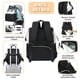 thumbnail image 4 of Mochila ROSEGIN, bolsa de pañales para bebés, 35 L, impermeable, color negro y blanco, 4 of 6