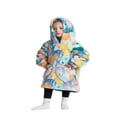 thumbnail image 3 of Wearable Blanket Hoodie for Adults Sherpa All Patterns Oversized Sweatshirt Blanket with Pockets, 3 of 6