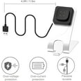 thumbnail image 3 of Tianle Station de Charge Compatible avec Fitbit Sense/Sense 2/Versa 3/Versa 4, Câble de Support de Charge avec Cordon USB de 4,9 Pi pour Fitbit Sense, Sense 2, Versa 3, Versa 4 Montre Intelligente (Argent), 3 of 7