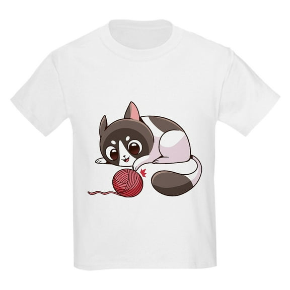 CafePress - Cute Kawaii Cat T Shirt - Light T-Shirt Kids XS-XL