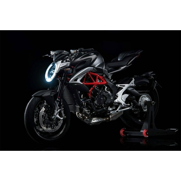 MV Agusta Brutale 800 Racing Motorcycle Speed Wall Art Home Decor - 12x18 Inch Laminated Poster - Stunning Detail and Bold Colors