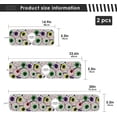 thumbnail image 3 of Coolnut Eyes Halloween Colorful Sink Splash Guard for Faucet 2 Packs Faucet Absorbent Mats, Faucet Handle Drip Catcher Quickly Drying Mat for Kitchen Counter Bathroom, 14.9"x5.5", 3 of 7