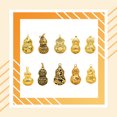 thumbnail image 4 of Qarigey Colgantes de latón con patrón de loto de calabaza, colgante dorado a prueba de decoloración, accesorio de joyería resistente, collar, regalo Accesorios de disfraces Brillante Plano NO2 Qarigey AP016745-03, 4 of 6