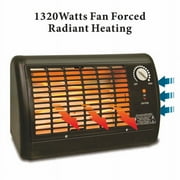 Optimus H-2210 1,320-Watt Portable Fan-Forced Radiant Heater with Thermostat