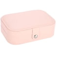thumbnail image 2 of Portable Jewelry Box Earring Ear Stud Ring Necklace Holder Storage Organizer Case (Pink), 2 of 12