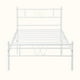 thumbnail image 2 of Cama Individual Blanca - 197x99cm (sin Colchón) HOMEMAKE FURNITURE, 2 of 6