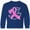 Royal Bue, variant on Inktastic Love, Care, Cure Breast Cancer Awareness Pink Ribbon Long Sleeve Youth T-Shirt