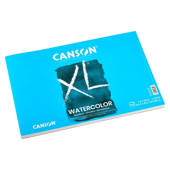 Canson XL Watercolor Pad, 30 Sheets, 12" x 18"