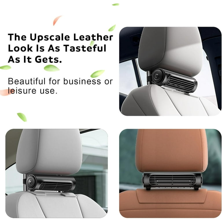 Wiher Car Headrest Fan Front Rear Seat Cooling Fan USB Powered with 3 Speed Strong Blow Cold Air Fan for SUV RV Vehicles Home Office Seats Black