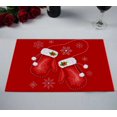 thumbnail image 2 of PKQWTM Christmas Gift Mittens Kitchen Dining Table Mats Placemats Size 12x18 Inches, Set of 2 Pieces, 2 of 2
