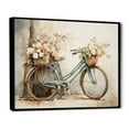 thumbnail image 2 of Designart "Bicycle Calm Pedaling II" Transportation Floater Framed Wall Art Print, 2 of 7