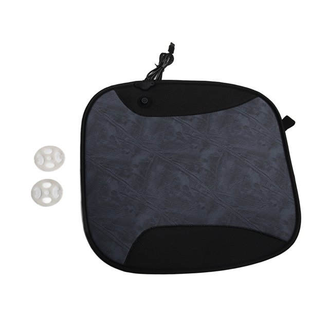 Cojín calefaccionado con calefacción de alambre de níquel - Cojín de asiento cuadrado de 45 x 46 cm para estadio, oficina, hogar, automóvil
