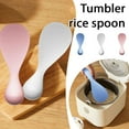 thumbnail image 2 of Food-Safe Silicone Rice Spoon with Self-Standing Wobble Base, High Heat-Resistant, Multi-Functional for Kitchen Use, 2 of 9