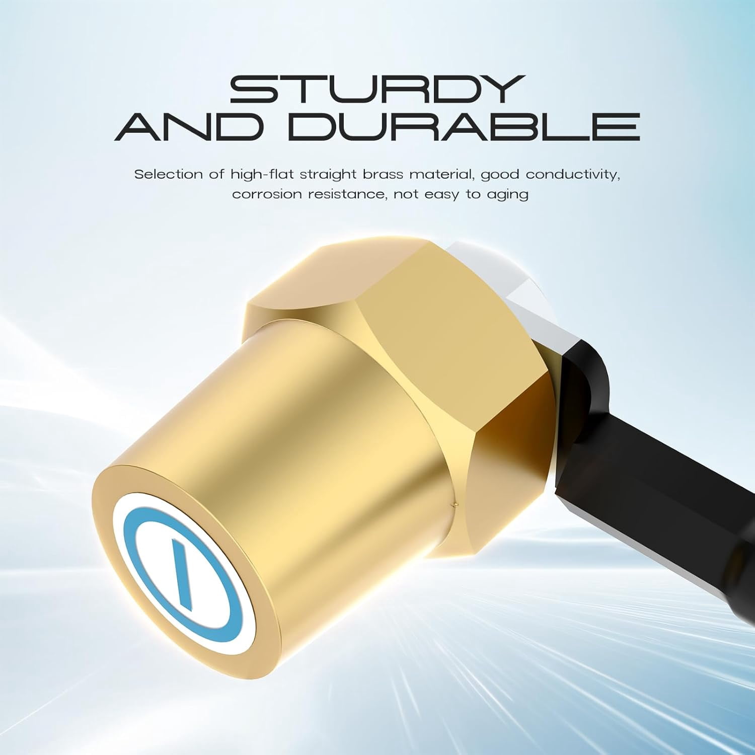 Top Post Battery Disconnect Switch, Waterproof Battery Cut Off Switch with Wire 12-48V Heavy Duty for Car RV Boat and Vehicle(On/Off)