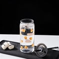 thumbnail image 5 of Way to Celebrate Halloween Candy Corn Glass Can Sipper Tumbler, 20 oz, 5 of 8