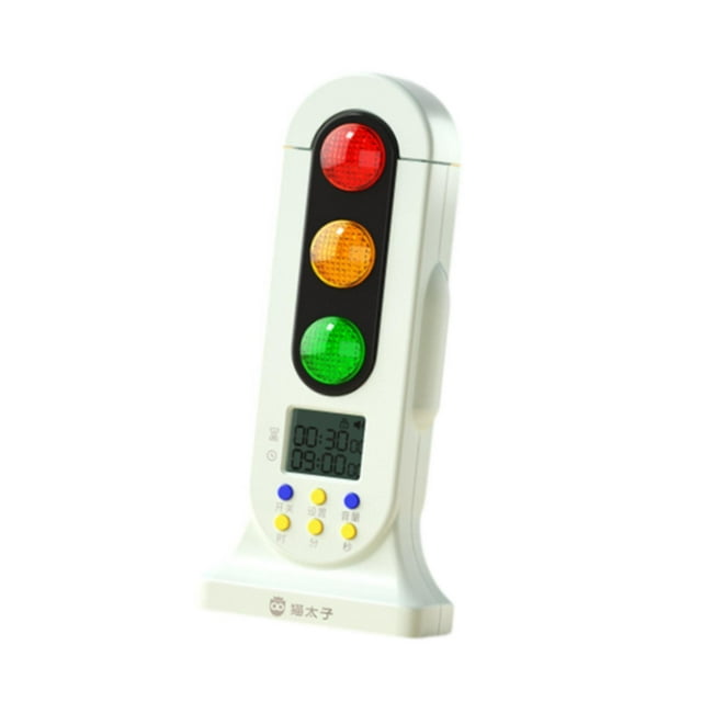 Siruishop Traffic Light Timer Double Modes Count Down Timer for Classroom Testing School green