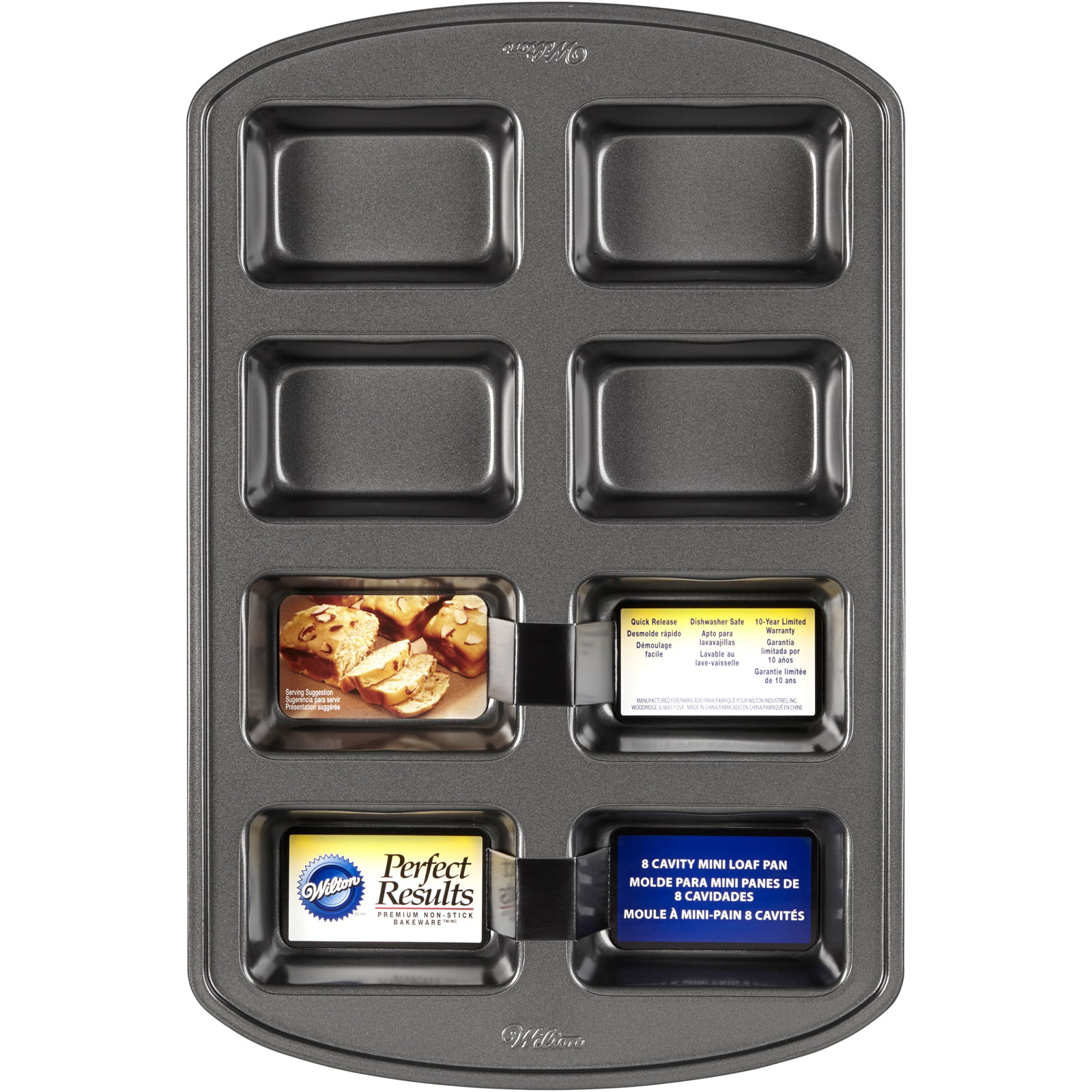 Norpro Nonstick Mini Loaf Pan, 8 Count, One Size, As Shown: Mini  Loaf Baking Pans: Home & Kitchen