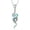 Created Turquoise, variant on 925 Sterling Silver Snake Pendant Necklace for Women Abalone Shell/Turquoise/Opal Snake Jewelry Gifts