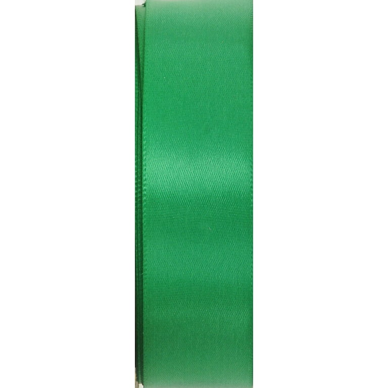 Green Ribbon, Schiff Emerald Green SF Satin Ribbon 7/8 wide x 10 yards,  1234