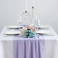 thumbnail image 6 of Dalrosia Chiffon Table Runner, 29x120 Inches Sheer Wedding Valentines Day Table Runners for Bridal & Baby Shower, Birthday Party Table Decorations, 6 of 7