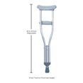 thumbnail image 6 of McKesson Aluminum Pediatric Underarm Crutches 3' 7" to 4' User Ht., 6 of 6