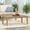 Brown#2, variant on Outdoor Furniture Sets, Outdoor Acacia Wood Coffee Table, Teak Finish / Rustic Metal,Black and Brown, 18'' H X 27.25'' W X 43.25'' L, Brown+Black Patio Furniture Sets,Acacia Wood Patio Dining Sets