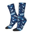thumbnail image 1 of Fotbe Blue Bus Calcetas Largas con Estampado para Hombre y Mujer – Calcetas de Compresión Transpirables y Elásticas, Viajar y Uso Diario Talla 5-11, 1 of 6