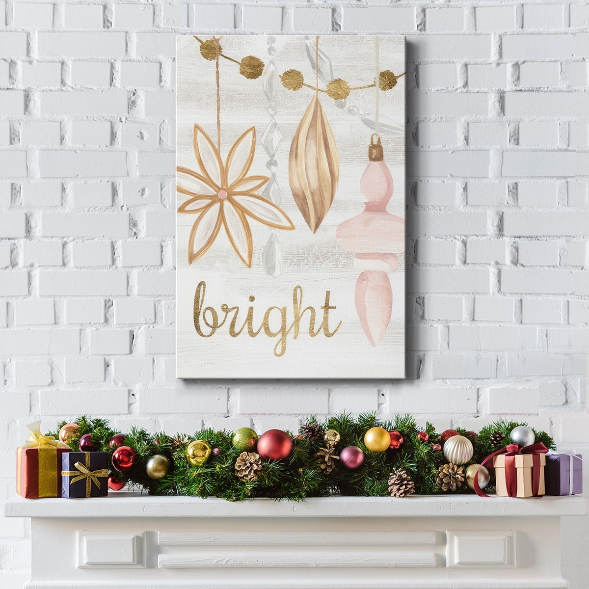 Elegant Ornaments Collection B- Gallery Wrapped Canvas