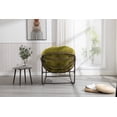 thumbnail image 4 of Outdoor Rattan Rocking Chair with Padded Cushion, Oversized Rocker Recliner for Porch Patio Garden, Ergonomic Steel Frame & Weather-Resistant Design, Olive Green, 4 of 9