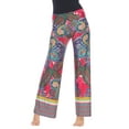 thumbnail image 2 of White Mark Women's Paisley Printed Palazzo Pants, 2 of 4