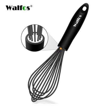 

Silicone Whisk Stainless Steel Wire Whisk - Heat Resistant Kitchen Whisks For Non-Stick Egg Foamer Stirrer Kitchen Tool