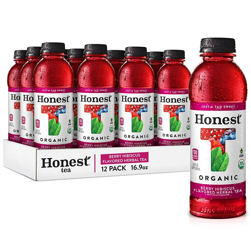 Honest tea Organic Fair Trade Berry Hibiscus Flavored Herbal Tea, 16.9