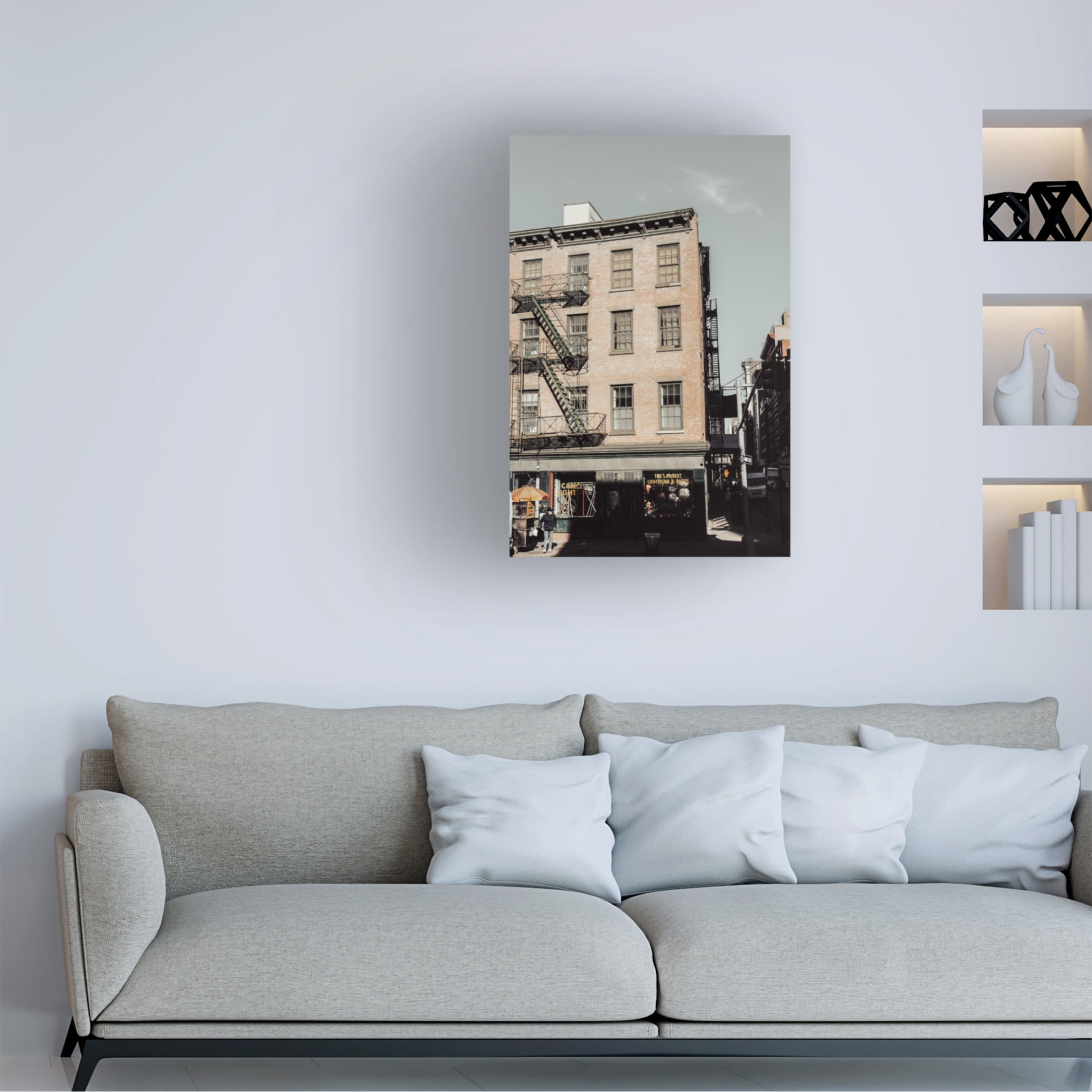 Trademark Fine Art Rikard Martin  New York City Street scecne Canvas Wall Art