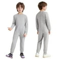 thumbnail image 5 of Alvivi Kids Special Needs Adaptive Clothing Long Sleeve Zipper One Piece Cotton Overall Jumpsuit Grey 14, 5 of 7