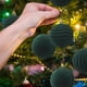 thumbnail image 4 of Juego de adornos de bolas de Navidad Paquete de 12 | Café Rojo Verde Flocado 2.36in | Decoraciones de árbol de Navidad irrompibles | Estilos ligeros, fáciles de colgar, variados para decoración de, 4 of 6
