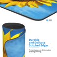 thumbnail image 4 of Sunflower Mouse Pad with Blue Butterfly Pattern Printed, Beautiful Yellow Floral Square Mouse Pads with Blue Background, Decorative Waterproof Non-Slip Rubber Mouse Mat for Office Laptop, 10x12 Inch, 4 of 5