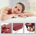 thumbnail image 3 of Massage Table Massage Bed Spa Bed 73" Long Portable 2 Folding W/ Carry Case Table Heigh Adjustable Salon Bed Face Cradle Bed, 3 of 7