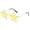 Yellow, variant on Star Shaped Sunglasses Fashion Rimless Pentagram Eyewear for Party Festival Costume Accessory Red