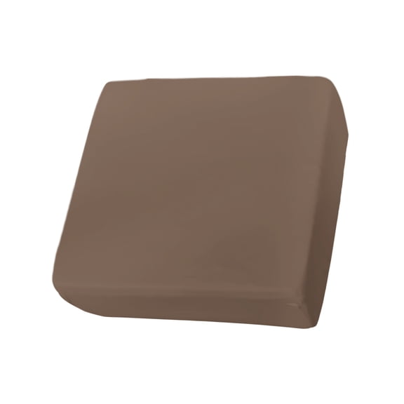 Pure Brown Couch Cushion Covers, Stretch Seat Cushion Covers for Sectional Sofa, Simple Solid Color Individual Sofa Slipcovers Furniture Protector with Elastic&Straps Small 1Pcs