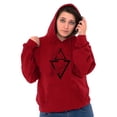 thumbnail image 3 of Triangle Whale Symbolic Spirit Animal Hoodie Sweatshirt Women Men Brisco Brands 3X, 3 of 6